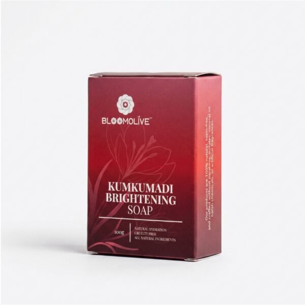 Kumkumadi Brightening Soap  | Cold Pressed & Chemical-Free | Saffron & 17+ Botanicals | Helps Reduce Pigmentation & Dullness | 100 gm